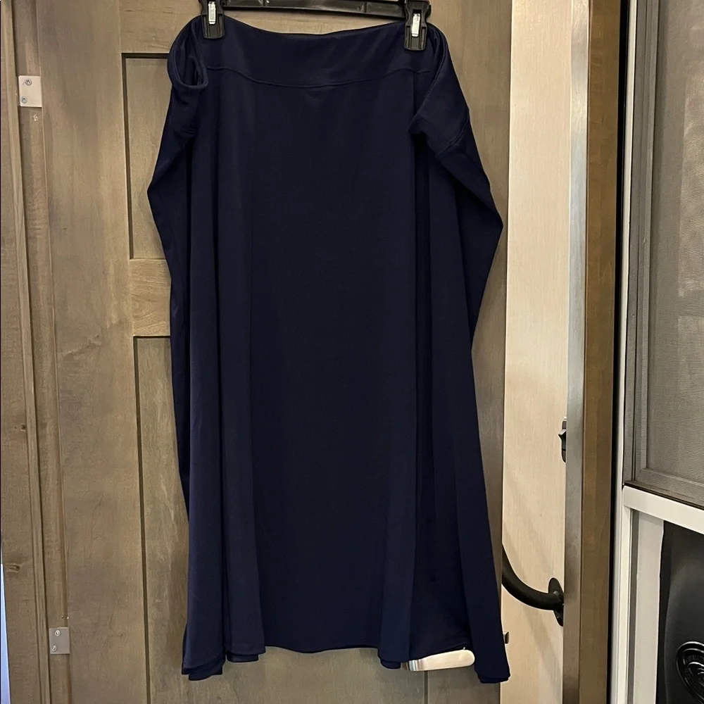 Chic Navy Maxi Skirt for Women - Picture 1 of 4